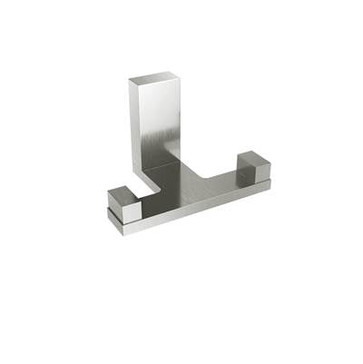 ICO Bath V5224 - Fire Double Towel Hook - Brushed Nickel
