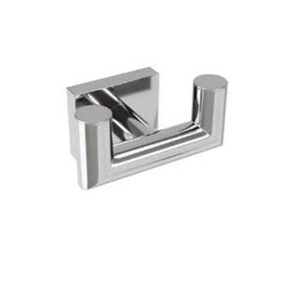 ICO Bath V62223 - Crater Double Towel Hook - Chrome