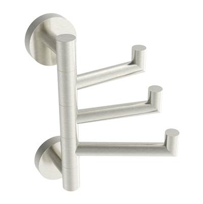 ICO Bath V67274 - Lava Swivelling Towel Hook - Brushed Nickel