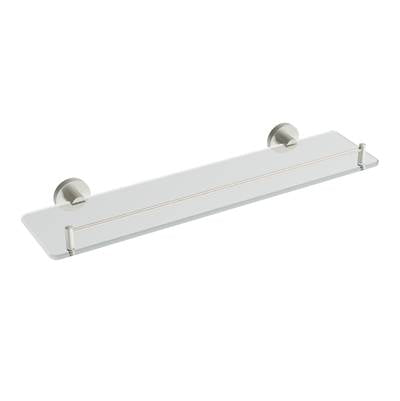 ICO Bath V67764 - Lava Glass Shelf - Brushed Nickel