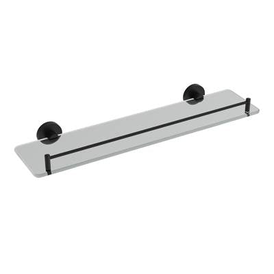 ICO Bath V67765 - Lava Glass Shelf - Matte Black