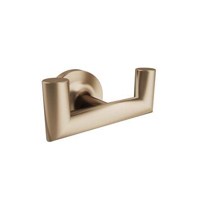 ICO Bath V70229 - Glow Double Towel Hook - Pvd Brushed Bronze