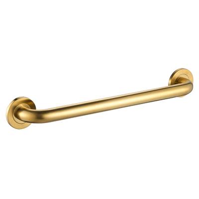 ICO Bath V94158 - 24'' Round Grab Bar - Pvd Brushed Gold