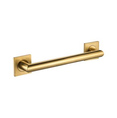 ICO Bath V94338 - 12'' Crater Grab Bar - Pvd Brushed Gold