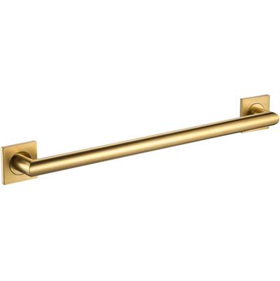 ICO Bath V94368 - 30'' Crater Grab Bar - Pvd Brushed Gold