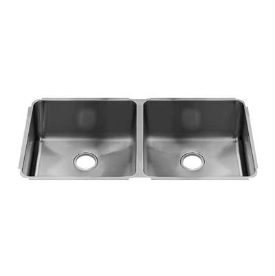 Home Refinements by Julien 003283 - Classic Sink Undermount, Double L18X16X8 R18X16X8