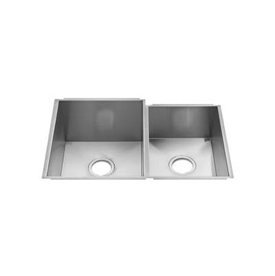 Home Refinements by Julien 003652 - Urbanedge Sink Undermount, Double L15X18X10 R12X16X8