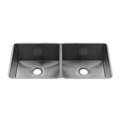 Home Refinements by Julien 003963 - J7 Sink Undermount, Double L18X16X8 R18X16X8