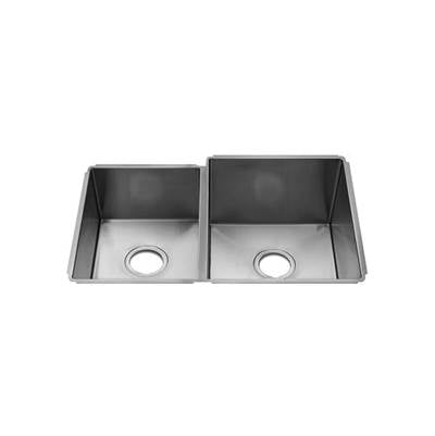 Home Refinements by Julien 003984 - J7 Sink Undermount, Double L12X16X8 R15X18X10