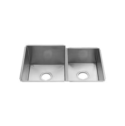 Home Refinements by Julien 003988 - J7 Sink Undermount, Double L15X16X10 R12X16X8