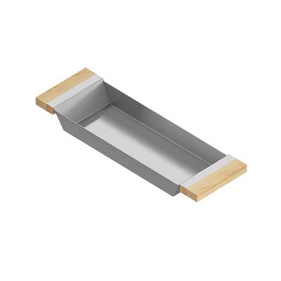 Home Refinements by Julien 205322 - Tray For 18In Sink, Maple Handles, 6X19X2-1/4