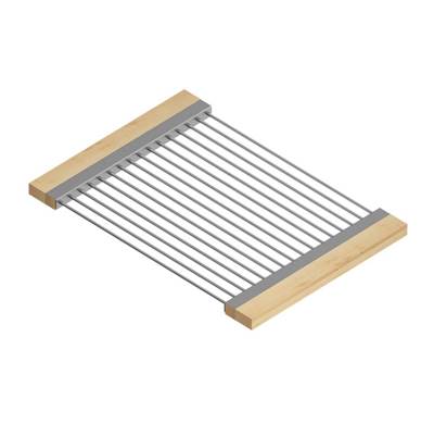 Home Refinements by Julien 215306 - Drying Rack For 16In Sink, Maple Handles, 12X17X1