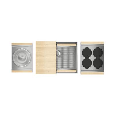 Home Refinements by Julien 005415 - Smartstation Kit, Undermount Sink, Walnut Acc., Single 60X18X10