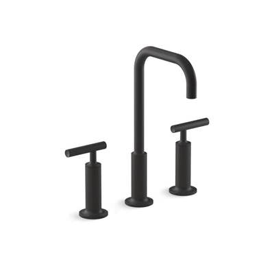 Kohler K-14408-4-BL - Purist Widespread Bathroom Sink Faucet With Lever Handles, 1.2 Gpm