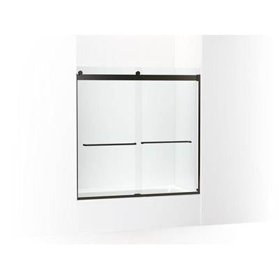 Kohler K-706006-L-ABZ - Levity Sliding Bath Door, 59-3/4'' H X 56-5/8 - 59-5/8'' W, With 1/4'' Thick Crystal Clear Glass