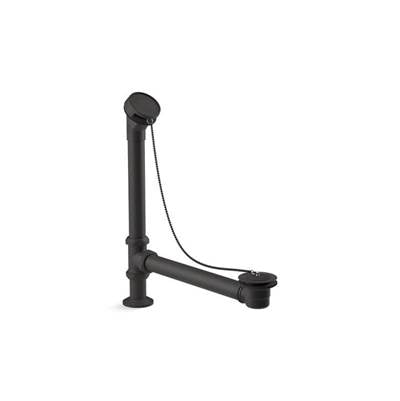 Kohler K-106-BL - Antiquee Bath Drain, Chain And Rubber Stopper