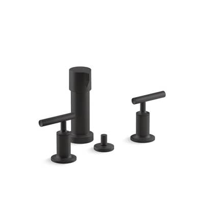 Kohler K-14431-4-BL - Purist Vertical Spray Bidet Faucet With Lever Handles
