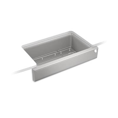 Kohler K-25784-CM4 - Cairn 34'' Undermount Single-Bowl Farmhouse Kitchen Sink With Short Apron