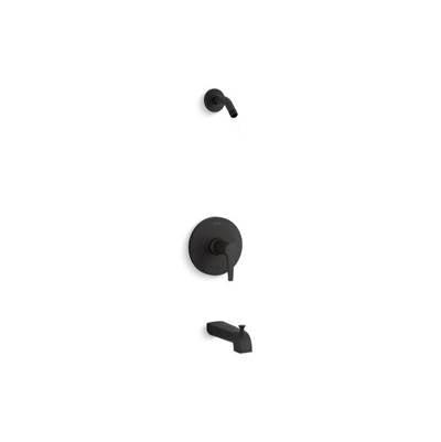 Kohler K-TLS97074-4-BL - Pitch Rite-Temp Bath And Shower Trim Set, Less Showerhead