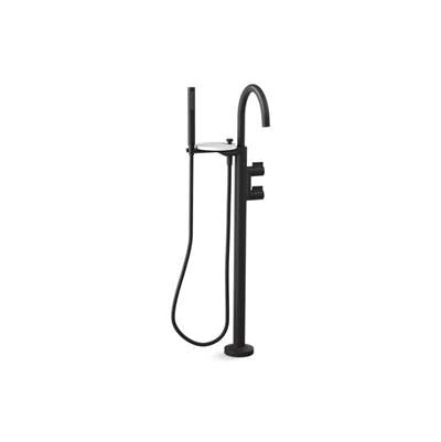 Kohler K-T77984-4-BL - Components Floor-Mount Bath Filler Trim With Lever Handles And Handshower
