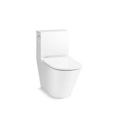 Kohler K-22378-0 - Brazn One-Piece Compact Elongated Toilet With Skirted Trapway, Dual-Flush