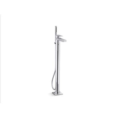 Kohler K-T23492-4-CP - Parallel Floor-Mount Bath Filler Trim With Handshower
