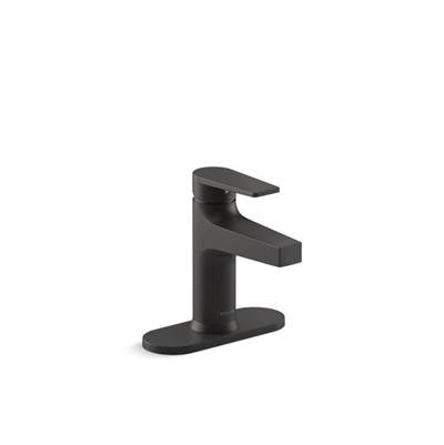 Kohler K-74021-4-BL - Taut Single-Handle Bathroom Sink Faucet With Escutcheon