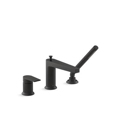 Kohler K-74032-4-BL - Taut 11 Gpm Deck-Mount Bath Faucet With Handshower