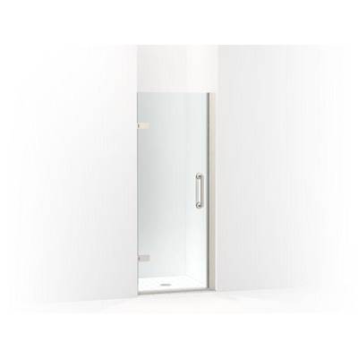 Kohler K-27577-10L-BNK - Componentse Frameless Pivot Shower Door, 71-5/8'' H X 27-5/8 - 28-3/8'' W, With 3/8'' Thick Crystal Clear Glass