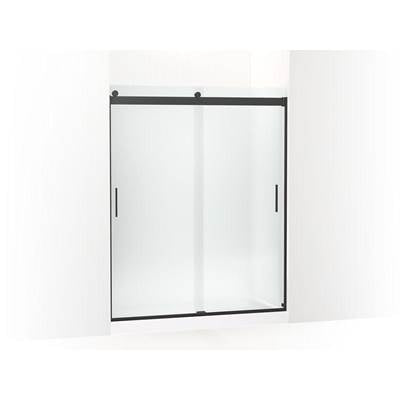Kohler K-706009-D3-BL - Levity Sliding Shower Door, 74'' H X 56-5/8 - 59-5/8'' W, With 1/4'' Thick Frosted Glass And Blade Handles