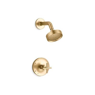 Kohler K-TS14422-3G-2MB - Purist Rite-Temp Shower Trim Kit With Cross Handle, 1.75 Gpm