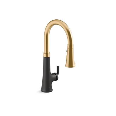 Kohler K-23766-BMB - Tone Touchless Pull-Down Kitchen Sink Faucet With Three-Function Sprayhead