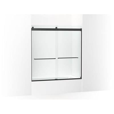 Kohler K-706004-L-BL - Levity Sliding Bath Door, 62'' H X 56-5/8 - 59-5/8'' W, With 1/4'' Thick Crystal Clear Glass