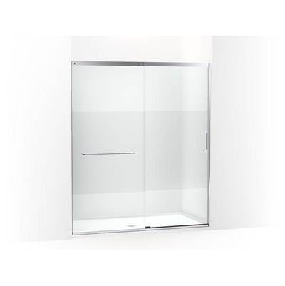 Kohler K-707616-8G81-SH - Elatee Tall Sliding Shower Door, 75-1/2'' H X 62-1/4 - 65-5/8'' W With Heavy 5/16'' Thick Crystal Clear Glass With Privacy Band