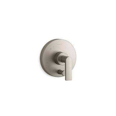 Kohler K-T73117-4-BN - Composed Rite-Temp Valve Trim With Push-Button Diverter And Lever Handle