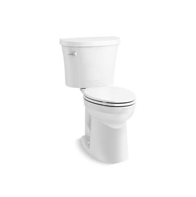 Kohler K-26077-0 - Kingstone The Complete Solution Two-Piece Elongated Chair Height 1.28 Gpf Chair-Height Toilet
