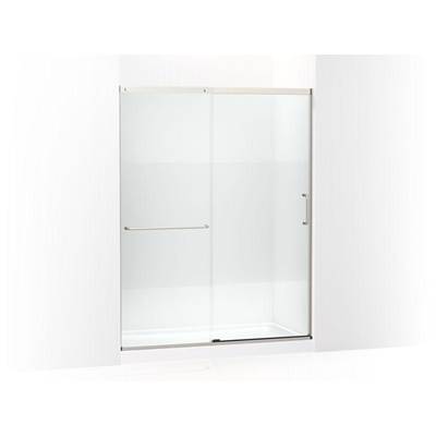 Kohler K-707615-8G81-MX - Elatee Tall Sliding Shower Door, 75-1/2'' H X 56-1/4 - 59-5/8'' W, With Heavy 5/16'' Thick Crystal Clear Glass With Privacy Band