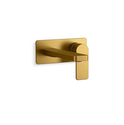 Kohler K-22567-4-2MB - Parallel Wall-Mount Single-Handle Bathroom Sink Faucet 1.2 Gpm