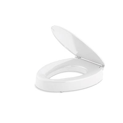 Kohler K-25875-0 - Hytene Elevated Quiet-Closee Elongated Toilet Seat