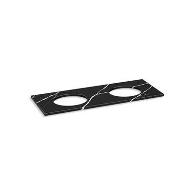 Kohler K-28259-EMQ - Silestone Quartz 61'' Vanity Top With Double Oval Cutouts