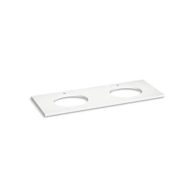 Kohler K-28259-MMW - Silestone Quartz 61'' Vanity Top With Double Oval Cutouts