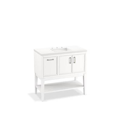 Kohler K-33579-ASB-0 - Winnow 36'' Bathroom Vanity Cabinet With Sink And Quartz Top