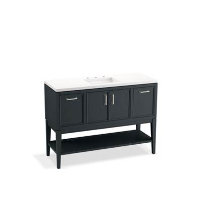 Kohler K-33580-ASB-1WX - Winnow 48'' Bathroom Vanity Cabinet With Sink And Quartz Top