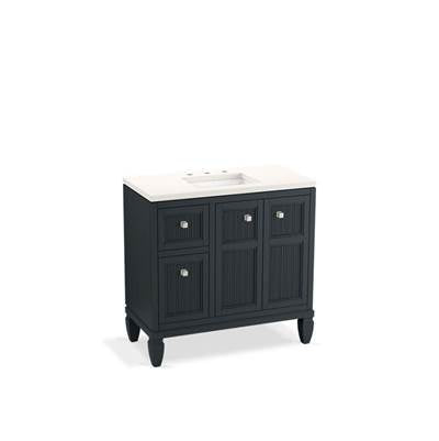 Kohler K-33537-ASB-1WX - Hearthaven 36'' Bathroom Vanity Cabinet With Sink And Quartz Top
