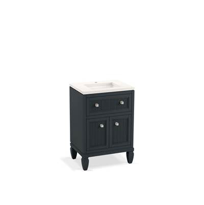 Kohler K-33535-ASB-1WX - Hearthaven 24'' Bathroom Vanity Cabinet With Sink And Quartz Top