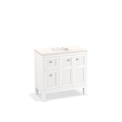 Kohler K-33537-ASB-0 - Hearthaven 36'' Bathroom Vanity Cabinet With Sink And Quartz Top