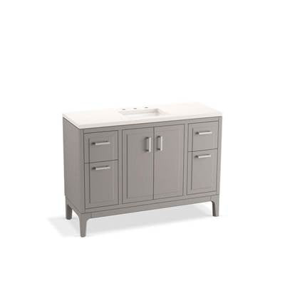 Kohler K-33554-ASB-1WT - Seer 48'' Bathroom Vanity Cabinet With Sink And Quartz Top