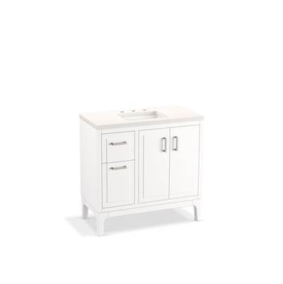 Kohler K-33553-ASB-0 - Seer 36'' Bathroom Vanity Cabinet With Sink And Quartz Top