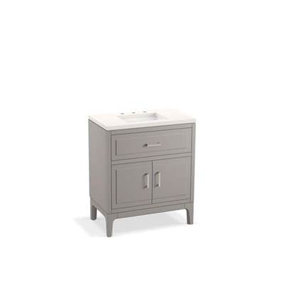 Kohler K-33552-ASB-1WT - Seer 30'' Bathroom Vanity Cabinet With Sink And Quartz Top