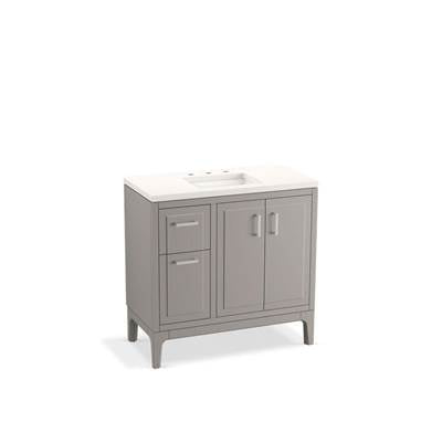 Kohler K-33553-ASB-1WT - Seer 36'' Bathroom Vanity Cabinet With Sink And Quartz Top